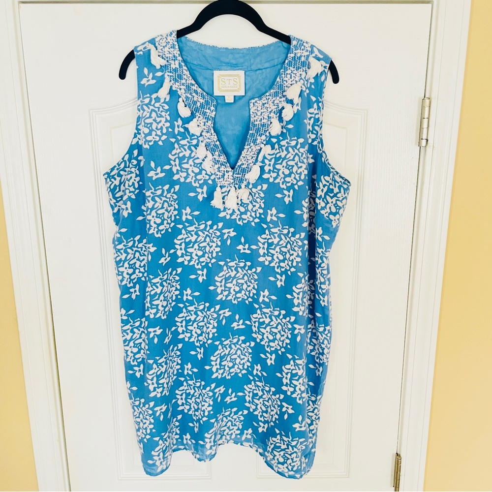 Sail to Sable Sleeveless Tassel Dress - Size XL - Fully Lined